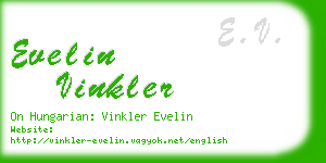 evelin vinkler business card